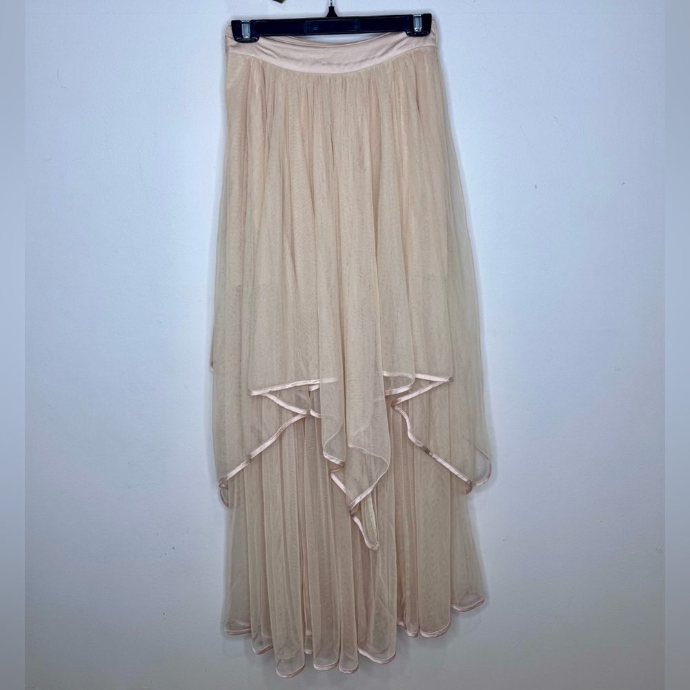 Free People ‘Keep Me’ Tulle Maxi Skirt in Shell - Picture 7 of 13